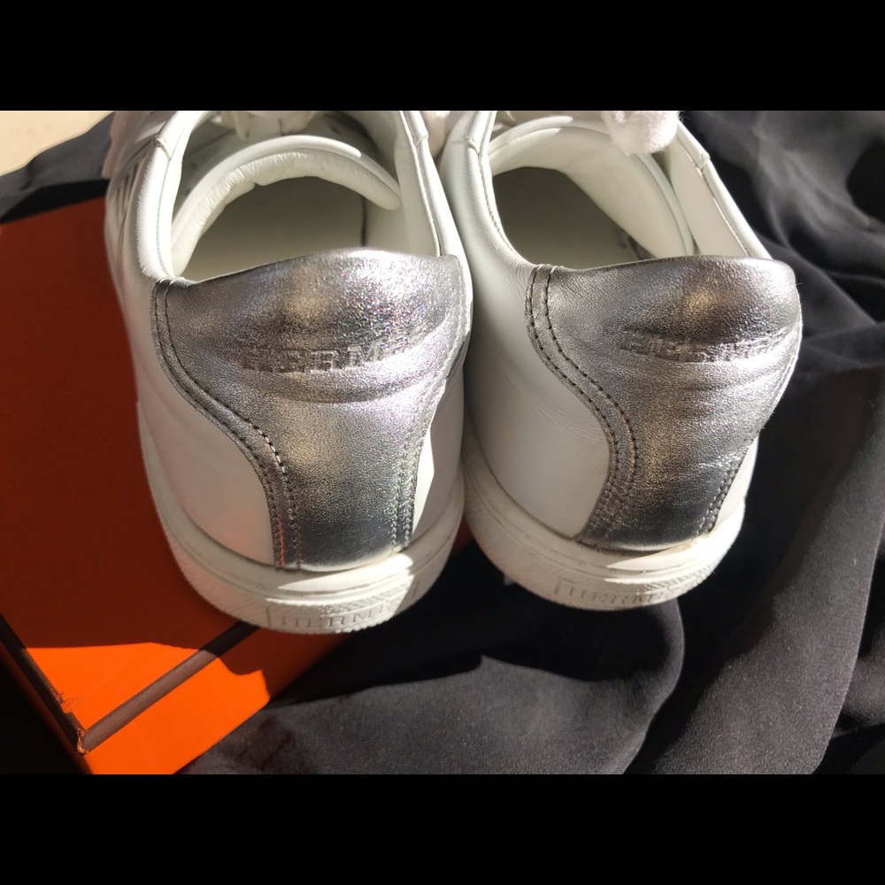 Hermes Avantage sneakers white/silver (argent) 39.5 EU - Picture 5 of 14